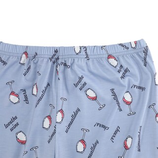 Foto 3 | Foto 3 | Conjunto De Pijama American Trends Para Mujer, Ropa De Dormir Con Estampado De Copas De Vino - Venta Internacional.
