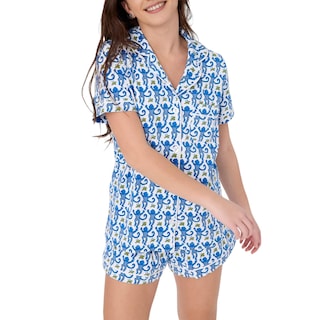 Foto 4 | Foto 4 | Conjunto De Pijama Para Mujer, Pantalones Cortos Con Botones, 2 Piezas, Monkey Bunny - Venta Internacional.