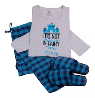 Foto 1 | Foto 1 | Set De Pijama Con Pantuflas Twins Para Mujer