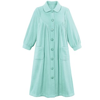 Foto 1 | Foto 1 | Botones De Felpa Suave En La Parte Delantera De Robe Collections Etc Con Bolsillos - Venta Internacional.