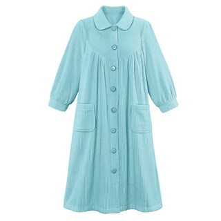Foto 1 | Foto 1 | Botones De Felpa Suave En La Parte Delantera De Robe Collections Etc Con Bolsillos - Venta Internacional.