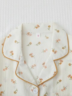Foto 3 | Foto 3 | Conjunto de Pijama Sweetyrocks de Poliéster Floral Albaricoque para Mujer - Venta Internacional