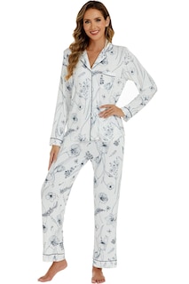 Foto 7 | Foto 7 | Conjunto de Pijama Lubot para Mujer Pijama de Viscosa de Bambú 2 Piezas - Venta Internacional