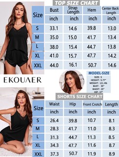 Foto 6 | Foto 6 | Conjunto De Pijama Ekouaer Para Mujer, Lencería Suave, Ropa De Dormir, Color Marrón - Venta Internacional.