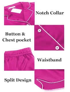 Foto 6 | Foto 6 | Conjunto De Pijama Ekouaer De Satén De Seda Para Mujer, Manga Corta, Xxl - Venta Internacional.