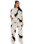 Pijama Mujer Conjunto Elegante Camisa Pantalon Shendy Vendy Crema