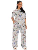 Pijama Mujer Conjunto Elegante Camisa Pantalon Shendy Vendy Blanco