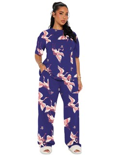 Foto 1 | Foto 1 | Pijama Mujer Conjunto Elegante Camisa Pantalon Shendy Vendy Azul Oscuro