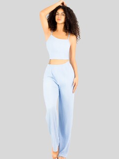 Foto 2 | Foto 2 | Conjunto Pijama 3 Piezas Pantalón Top Camison Mujer