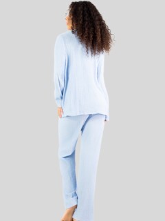 Foto 5 | Foto 5 | Conjunto Pijama 3 Piezas Pantalón Top Camison Mujer