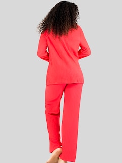 Foto 5 | Foto 5 | Conjunto Pijama 3 Piezas Pantalón Top Camison Mujer
