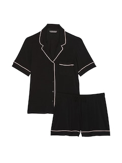 Foto 3 | Foto 3 | Conjunto De Pijama Victoria's Secret Modal Para Mujer Negro Talla M - Venta Internacional.