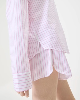 Foto 5 | Foto 5 | Camisa De Dormir Florence By Mills Para Mujer, Manga Larga, Blanco Y Rosa - Venta Internacional.