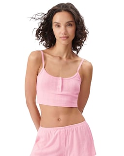 Foto 1 | Foto 1 | Camiseta Sin Mangas Florence De Mills Cozy Crush Sweet Pointelle Pink - Venta Internacional.