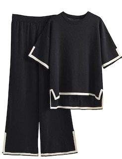 Foto 1 | Foto 1 | Conjuntos De Suéteres Tanming De 2 Piezas Para Mujer (negro-m) - Venta Internacional.
