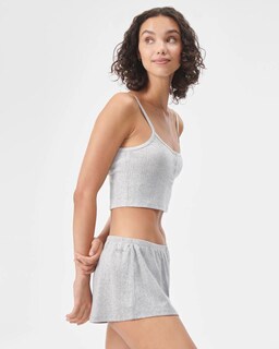 Foto 4 | Foto 4 | Camiseta Sin Mangas Florence De Mills Cozy Crush Sweet Pointelle Grey - Venta Internacional.