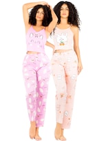 Set De 2 Conjunto Pijama Mujer Blusa Y Pantalón Dama Pij-089-px2 Variedad De Diseños Piyama Pyjama