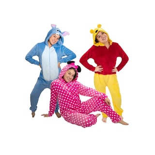 Foto 1 | Foto 1 | Kit Mamelucos Adulto Minnie, Stich, Pooh Rosa