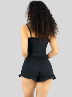 Foto 6 | Foto 6 | Ropa Para Dormir Mujer Verano Short + Blusa Fresca Pij-092 Negro Pijama Fresca