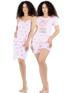 Foto 1 | Foto 1 | Set Pijama 3 Piezas Mujer Verano Pij-096 D6 Bata Top Y Short