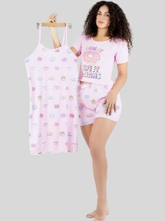 Foto 2 | Foto 2 | Set Pijama 3 Piezas Mujer Verano Pij-096 D6 Bata Top Y Short