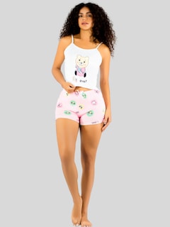 Foto 6 | Foto 6 | Pijama 3 Piezas Mujer Short Blusa Playera Pij-094 Diseño 4 Suave Cómoda Relax