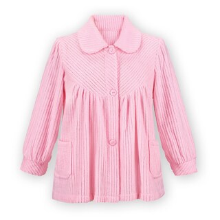 Foto 2 | Foto 2 | Camisola de Noche Forro Polar Suave con Botones Rosa - Venta Internacional