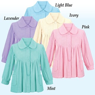Foto 4 | Foto 4 | Camisones Collections Etc. Forro Polar Suave con Botones Lavanda - Venta Internacional