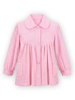 Foto 3 | Foto 3 | Camisola de Noche Forro Polar Suave con Botones Rosa - Venta Internacional