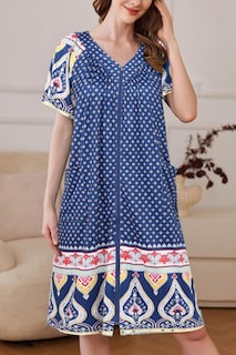 Foto 3 | Foto 3 | Camisón Robe Ekouaer para Mujer Azul Marino - Venta Internacional