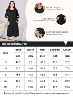 Foto 6 | Foto 6 | Camisón Robe Ekouaer para Mujer Manga Corta con Cremallera Azul - Venta Internacional