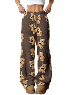 Foto 1 | Foto 1 | Pantalones De Pijama Zaful Fuzzy De Felpa Con Cordón Y Cintura Elástica Para Mujer - Venta Internacional.