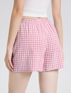 Foto 5 | Foto 5 | Pantalones Cortos Tipo Bóxer Lomon Para Mujer, Casual, De Algodón, De Verano, Color Rosa - Venta Internacional.