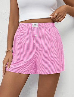 Foto 6 | Foto 6 | Pantalones Cortos Tipo Bóxer Lomon Para Mujer, Casual, De Algodón, De Verano, Color Rosa - Venta Internacional.