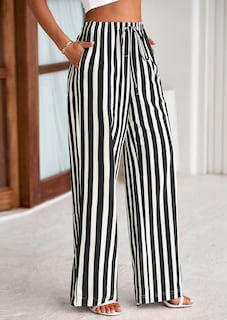 Foto 4 | Foto 4 | Pantalones De Pijama Prettygarden Para Mujer Con Pernera Ancha - Venta Internacional.
