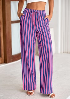Foto 3 | Foto 3 | Pantalones De Pijama Prettygarden Para Mujer Con Pernera Ancha - Venta Internacional.