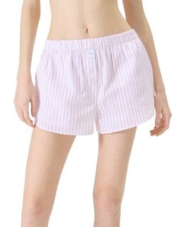 Foto 1 | Foto 1 | Pantalones Cortos Sleep Boxer Florence By Mills Para Mujer, Color Blanco Y Rosa Xxs - Venta Internacional.