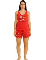 Pijama para Mujer Set de Camiseta y Short Coral