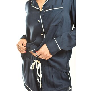 Foto 4 | Foto 4 | Pijama Clasica De 2 Piezas Roman Fashion /juenil, 1238 (azul Marino) Azul Marino