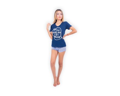 Foto 3 | Foto 3 | Conjunto De Pijama Short Para Mujer Marca Twins