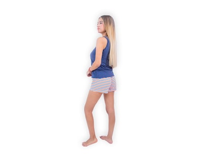 Foto 2 | Foto 2 | Conjunto De Pijama Short Para Mujer Marca Twins