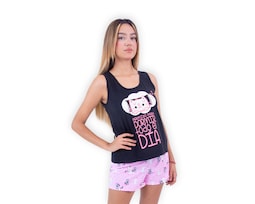 Conjunto De Pijama Short Para Mujer Marca Twins