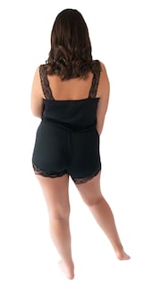 Foto 4 | Foto 4 | Monopijama Con Tirantes De Encaje Negro I Love Shape M9021 T Ch