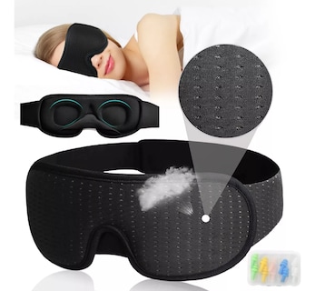 Foto 2 | Foto 2 | Antifaz 3d para Dormir Ajustable Belug 5 Tapones para Oídos