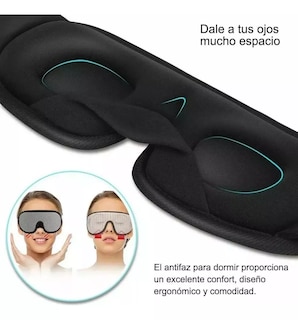 Foto 4 | Foto 4 | Antifaz 3d para Dormir Ajustable Belug 5 Tapones para Oídos
