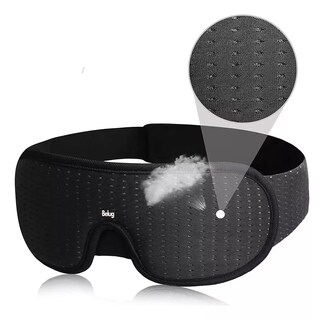 Foto 5 | Foto 5 | Antifaz para Dormir Belug Negro Ajustable + 5 Tapones de Oídos