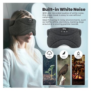 Foto 3 | Foto 3 | Gafas Dormir Bluetooth Auriculares Belug Negro