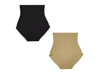 Foto 1 | Foto 1 | Paquete de 2 Faja Tipo Pantaletas Calzón Sin Costuras Invisibles Tatys Fashion 1 Nude/1 Negro