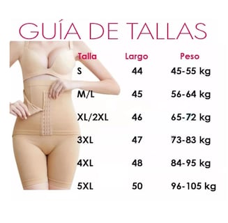 Foto 3 | Foto 3 | Panty Faja Short Eo Safe Imports Esi-736 color Coral Reductora Moldeadora Doble Compresión G 114