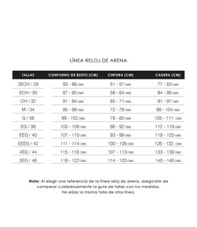 Foto 4 | Foto 4 | Faja a La Rodilla Ann Chery Reloj de Arena Color Negro